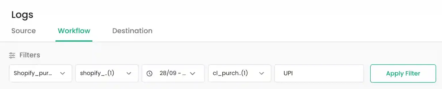 Step 4: Filtering for cl_purchase events