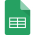 Logo of Google Sheets