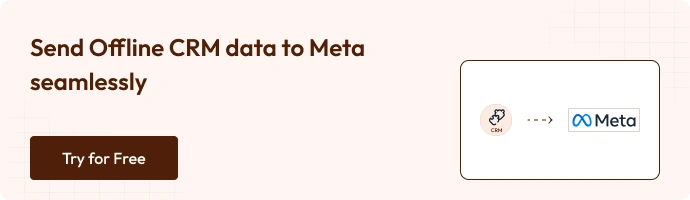 How to Integrate CRM with Facebook without GTM (Google Tag Manager) 28 CRM data integration with Meta