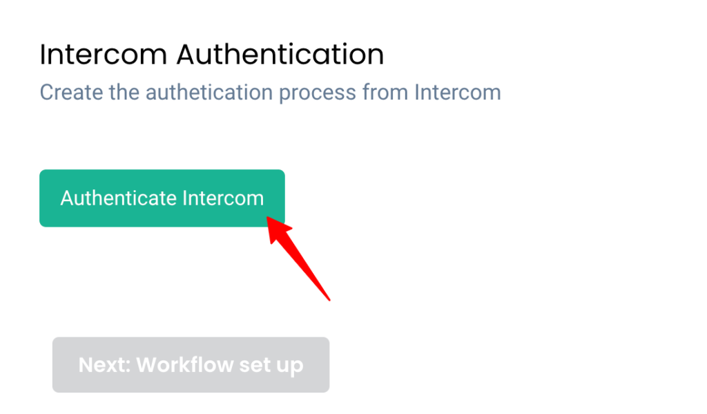 Authenticate Intercom inside CustomerLabs CDP