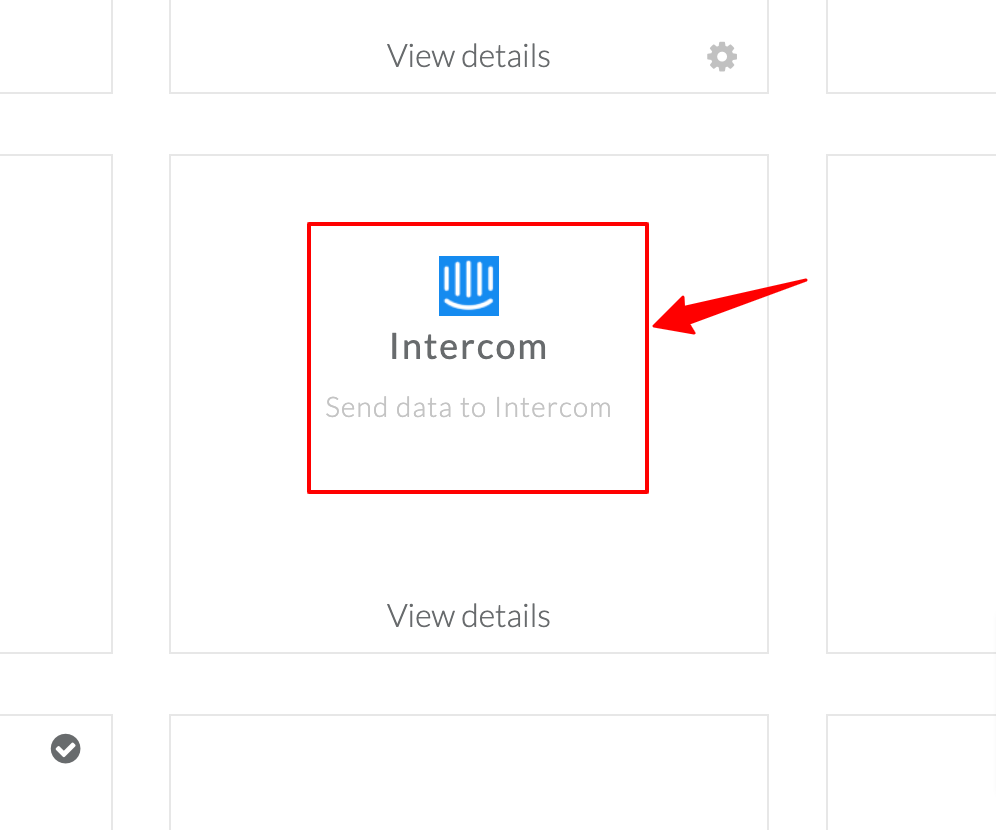 Send data to Intercom highlighted in the image that is screenshot of CustomerLabs CDP app. 