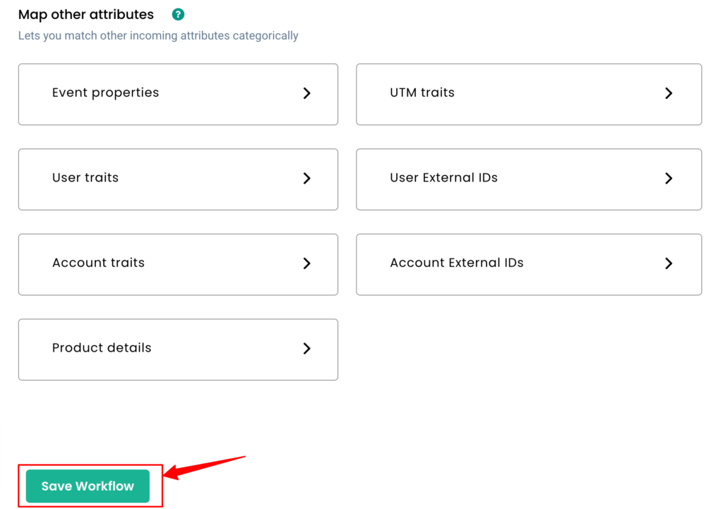 Map incoming data attributes into CustomerLabs CDP