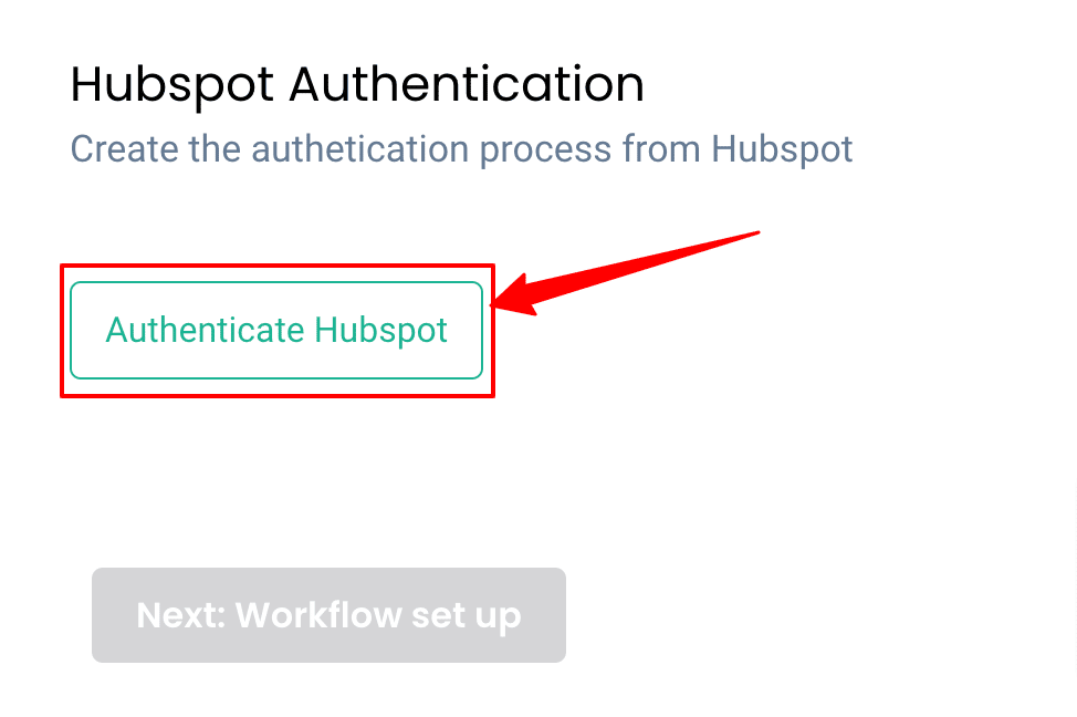 Hubspot authentication in the CustomerLabs CDP