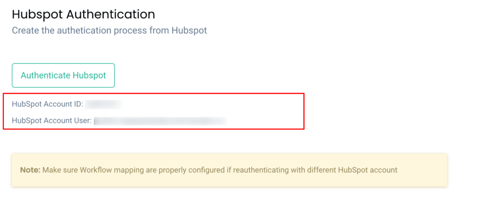 Hubspot Authentication in CustomerLabs CDP