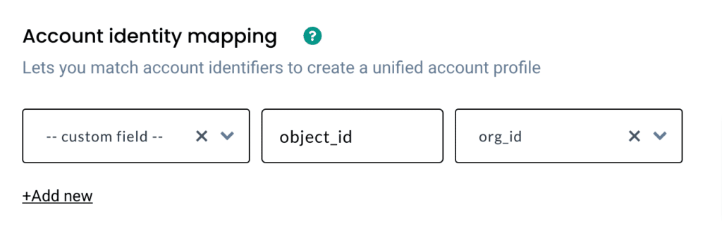 Account identity mapping in CustomerLabs CDP