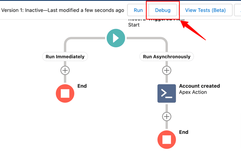 Run Asynchronously path inside Salesforce CRM to send the data 