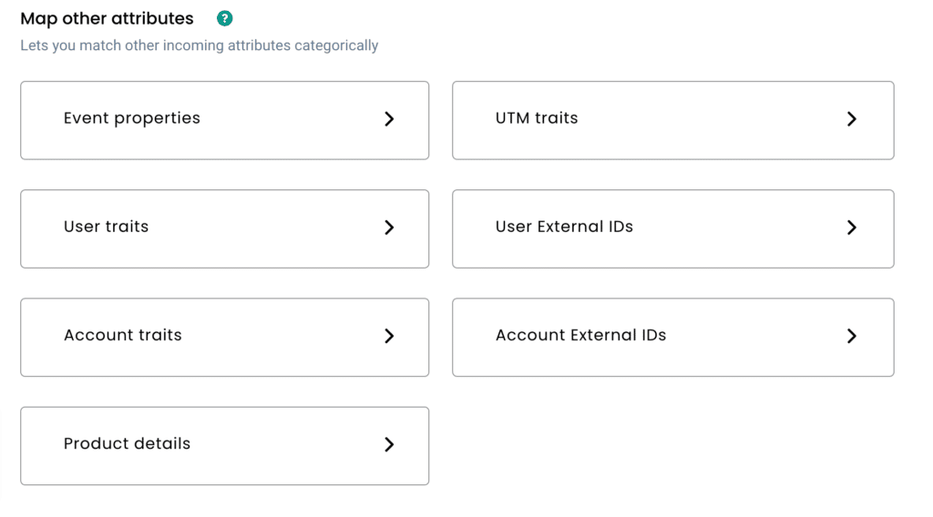 Map other attributes for the event details and all the data from the Salesforce CRM