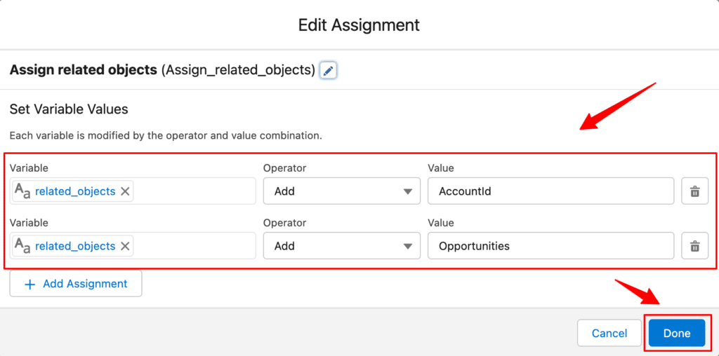 Edit Assignment in Salesforce CRM to integrate and send data to CustomerLabs CDP