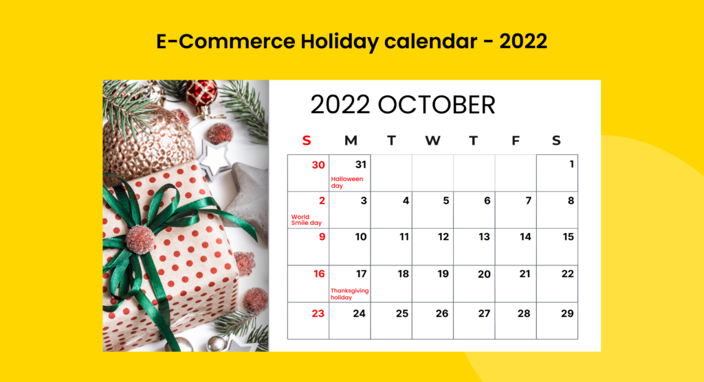 ecommerce holiday calendar with first party audience