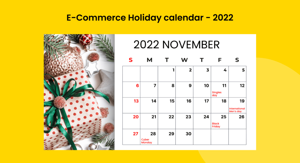 ecommerce holiday calendar with first party audience 