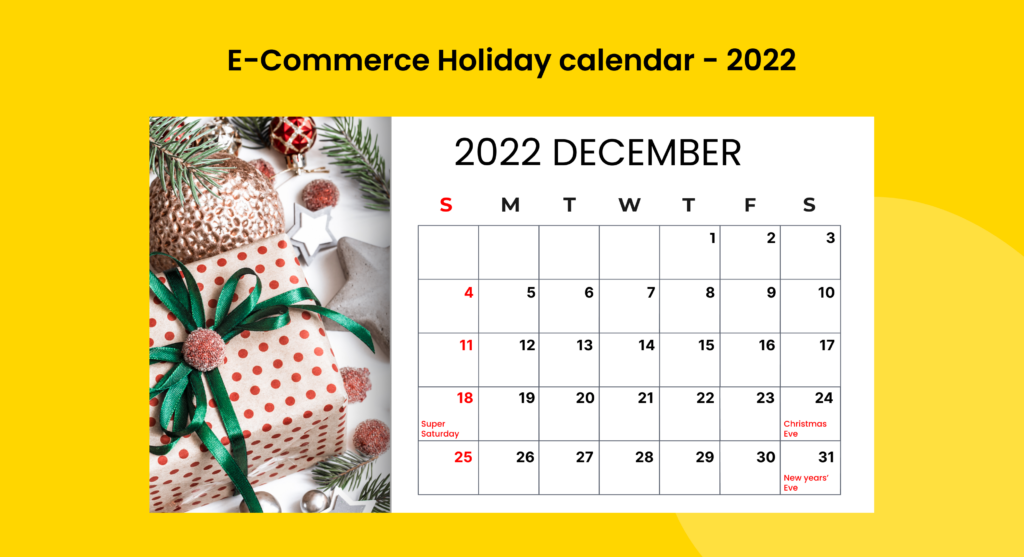 ecommerce holiday calendar with first party audience