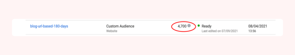 A CustomerLabs image where custom audience is 4700.