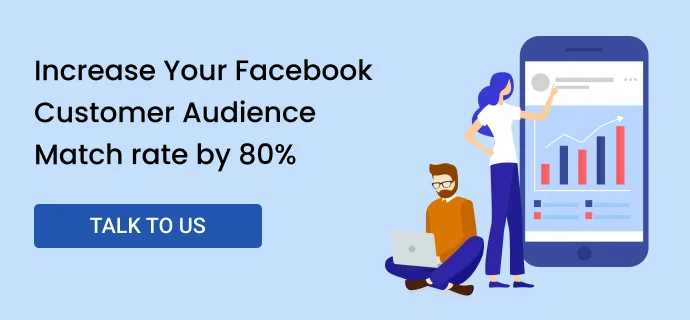 Increase your Facebook customer audience match rate by 80%. Talk to us.