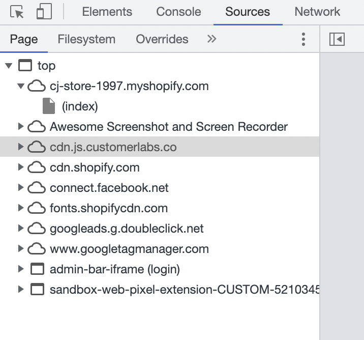 CustomerLabs CDP cdn shows installation of CustomerLabs CDP tracking code