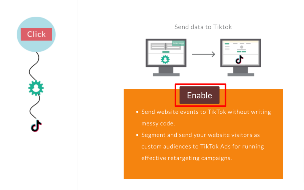 Enable CustomerLabs CDP and TikTok integration for smooth data flow 