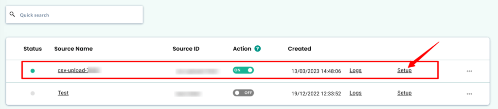 Setup CSV upload integration with CustomerLabs CDP