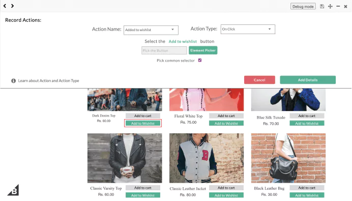 BigCommerce event tracker store for direct integration 