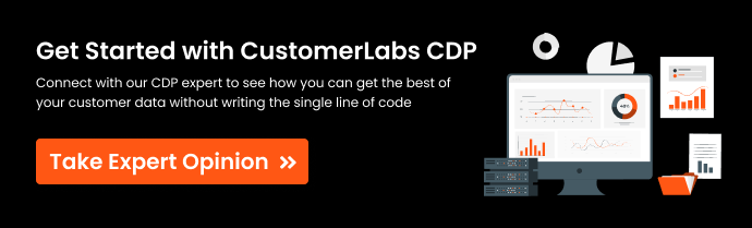 CTA showing button Take Expert Opinion to get started with a CDP that can get you the best of your customer Data