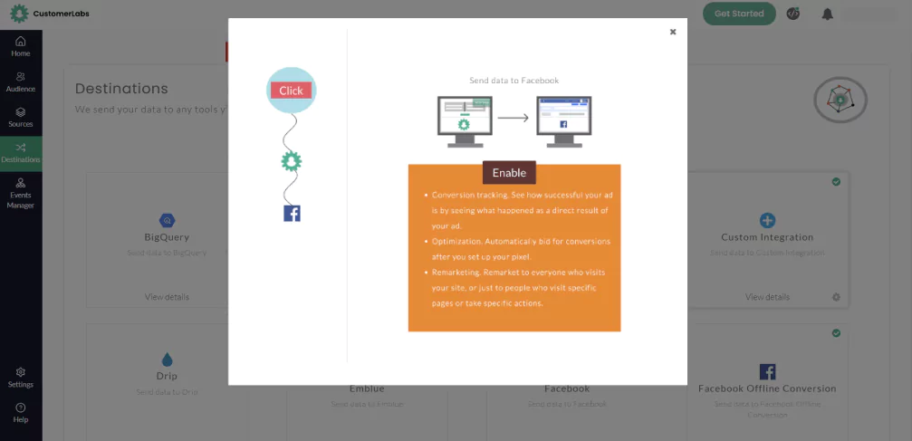 CustomerLabs and Facebook Integration