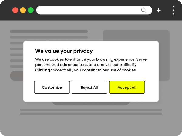 Cookie consent banner to implement Facebook's LDU (Limited Data Usage) in California in compliance with CCPA.