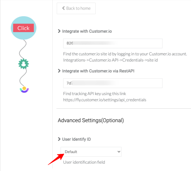 Customer.io CustomerLabs CDP configuration