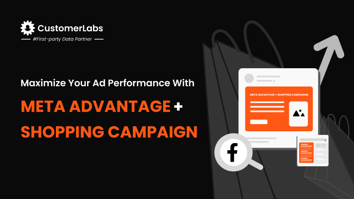 Blog banner with the title Maximize Your Ad Performance With Meta Advantage+ Shopping Campaign.