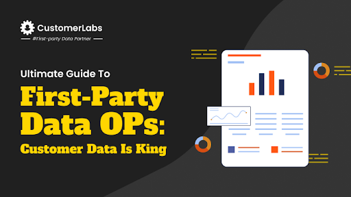 The blog banner contains the text "The Ultimate Guide To First Party Data Ops: Customer Data Is King"