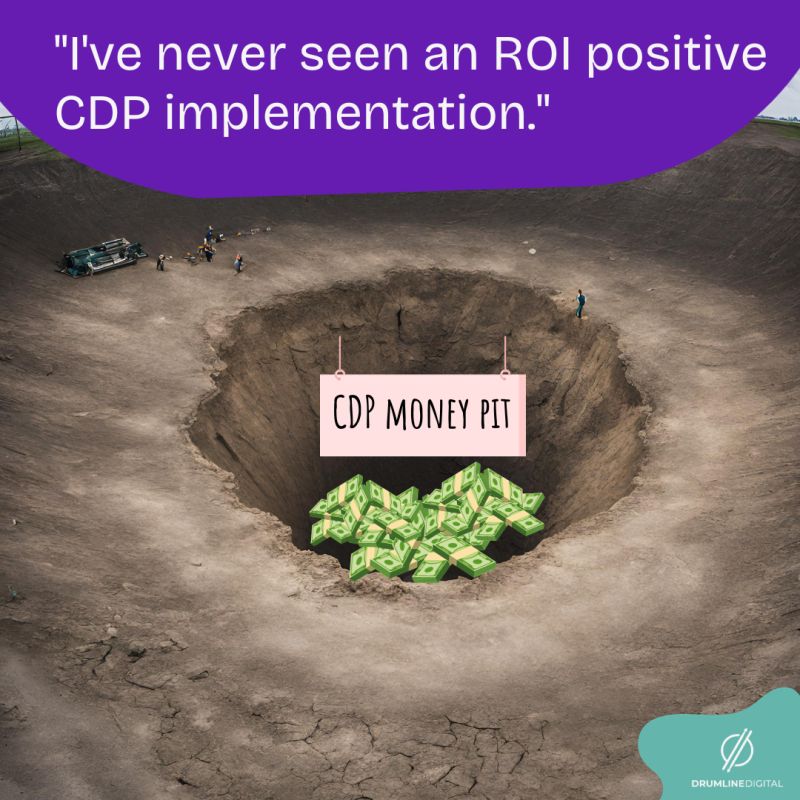 The image shows a CDP money pit