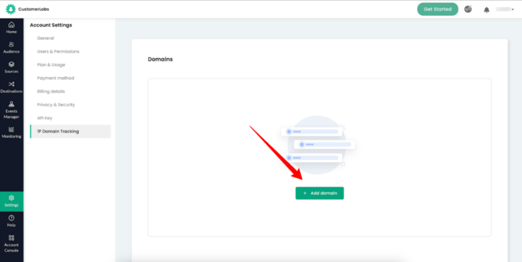 Add 1P domain tracking