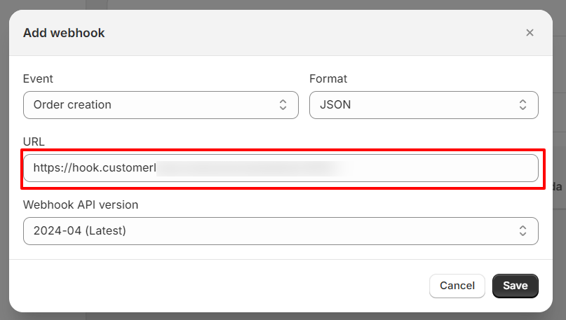 add webhook