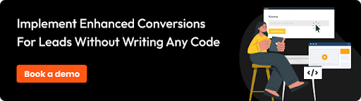 CTA about implementing enhanced conversions through CustomerLabs CDP