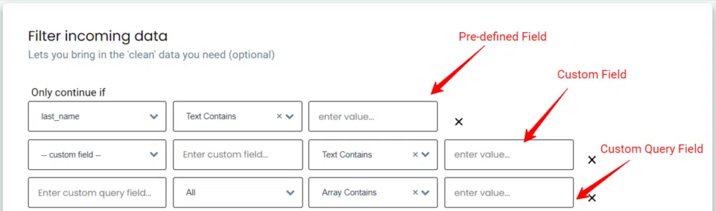 How to Integrate CRM with Facebook without GTM (Google Tag Manager) 13 filter fiels 1