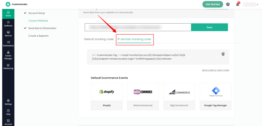 1P domain tracking being highlighted on 1PD Ops product dashboard