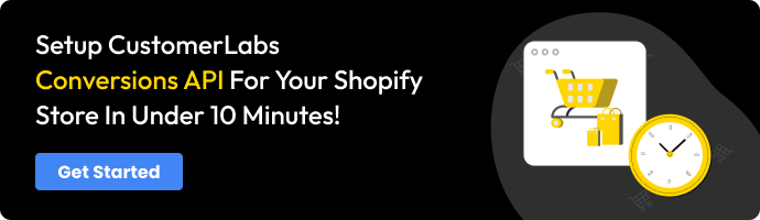 CTA for "Setup CustomerLabs’ Conversions API for your Shopify store in under 10 minutes!"