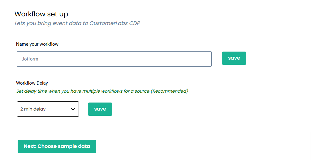 CustomerLabs Workflow Setup