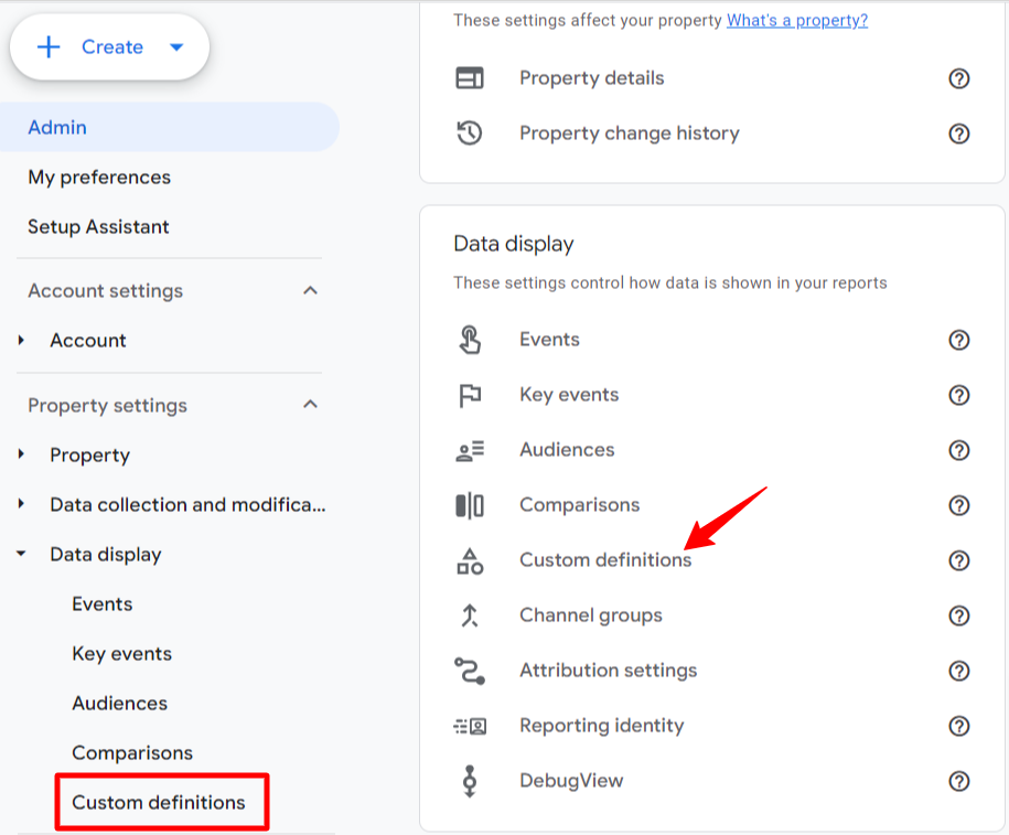 custom definitions