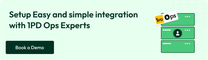 Setup easy and simple integration with 1PD Ops Experts