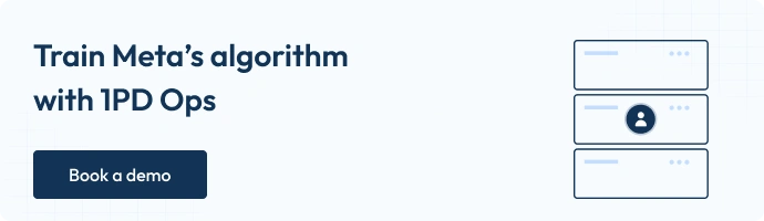 Train meta's algorithm with 1PD Ops - Book a demo