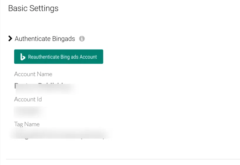 How to Setup Bing Ads Conversion Tracking for WooCommerceย 15 This image shows the basic settings