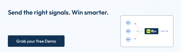 Send the right signals and win smarter using 1PD Ops by booking a demo today