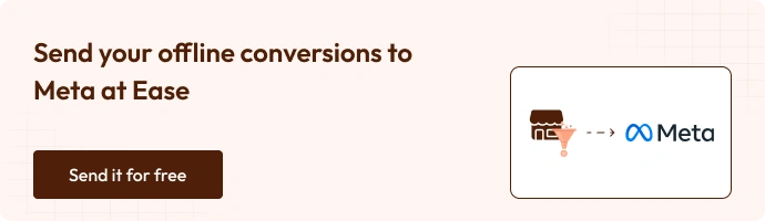 Send your offline conversions to meta at ease - send it for free
