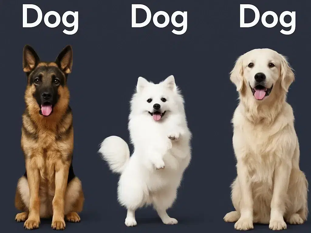 Without training the ML with proper signals or data ML learns it as dog dog and dog without being able to identify the exact breed of the dog