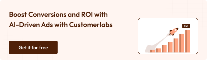 This image explains about the boost conversion and ROI with AI-Driven Ads with Customerlabs.