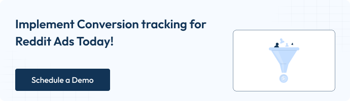 Promotional banner promoting Reddit conversion tracking setup through 1PD Ops, featuring Reddit logo and workflow illustration with ‘Try 1PD Ops for Free’ button.