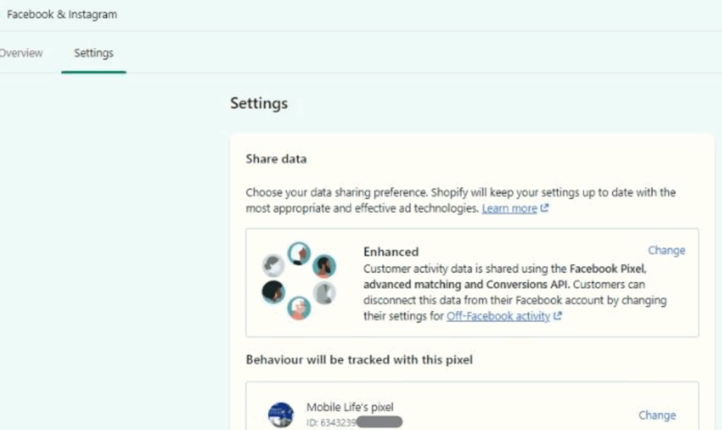 This image explains the enhanced level of data sharing inside Meta