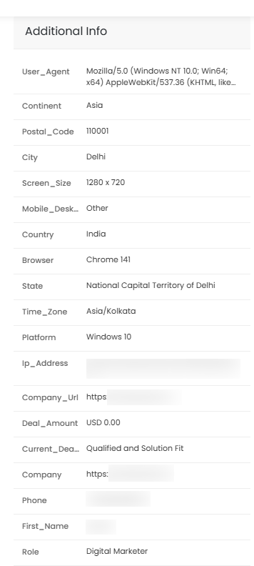 How to Enable User Tracking Setup in WooCommerce 13 This image shows the Additional info