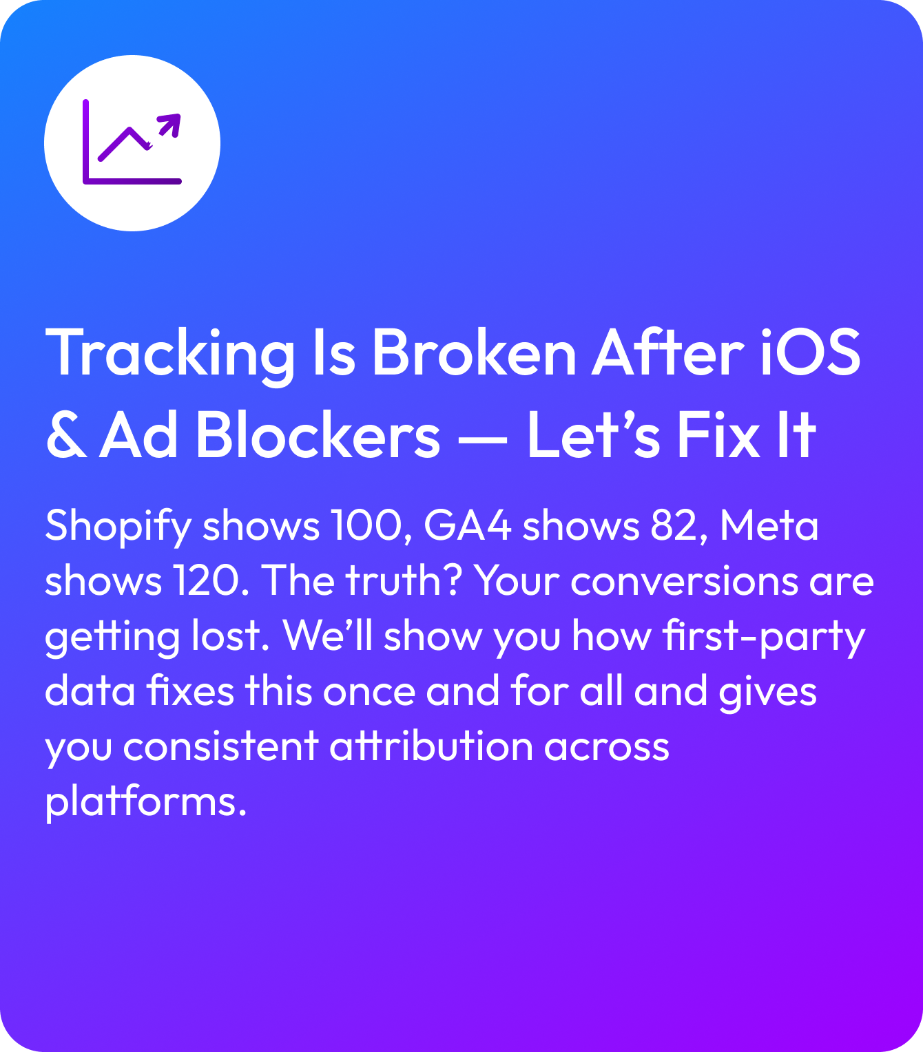 tracking is broken after ios 1