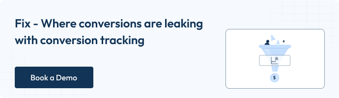 Detailed Overview on WooCommerce Conversion Tracking 1 Illustration showing how conversion tracking identifies and fixes data leakage in the customer funnel.
Helps marketers detect where conversions are lost and optimize tracking accuracy.