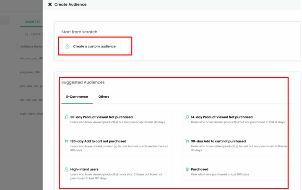 WooCommerce UTM Tracking Guide โ Measuring, Reporting, and Retargeting 9 This is the image that explains the create custome audience setup