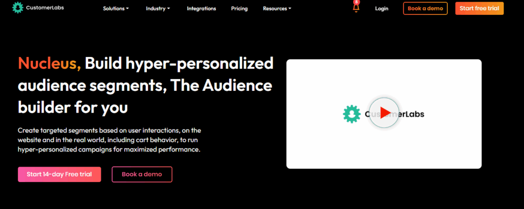 Top 4 Tools for Audience Segmentation Using First-Party Data 4 This screenshot represents the Audiecne builder Nucleus